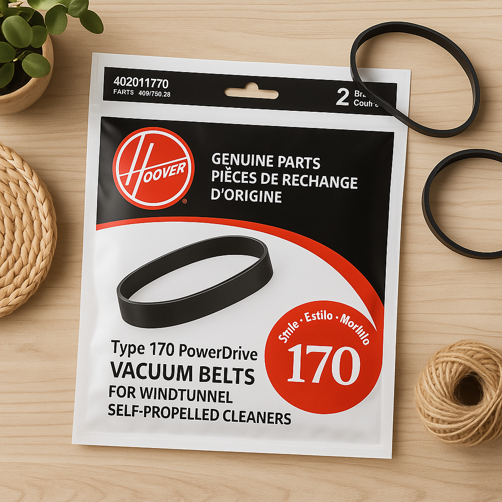 HOOVER Type 170 PowerDrive Vacuum Belts (2-Pack) for WindTunnel Self-Propelled Cleaners