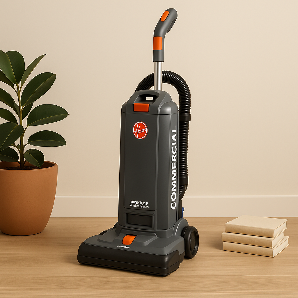HOOVER Commercial HushTone 13'' Corded HEPA Upright Vacuum Cleaner w/ IntelliBelt