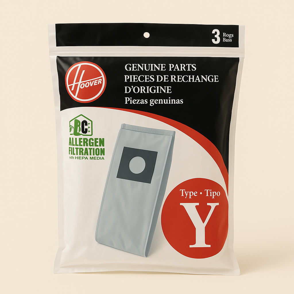 HOOVER Type Y Allergen Filtration Vacuum Bags - 3 Pack