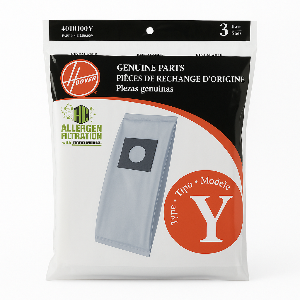 HOOVER Type Y Allergen Filtration Vacuum Bags - 3 Pack