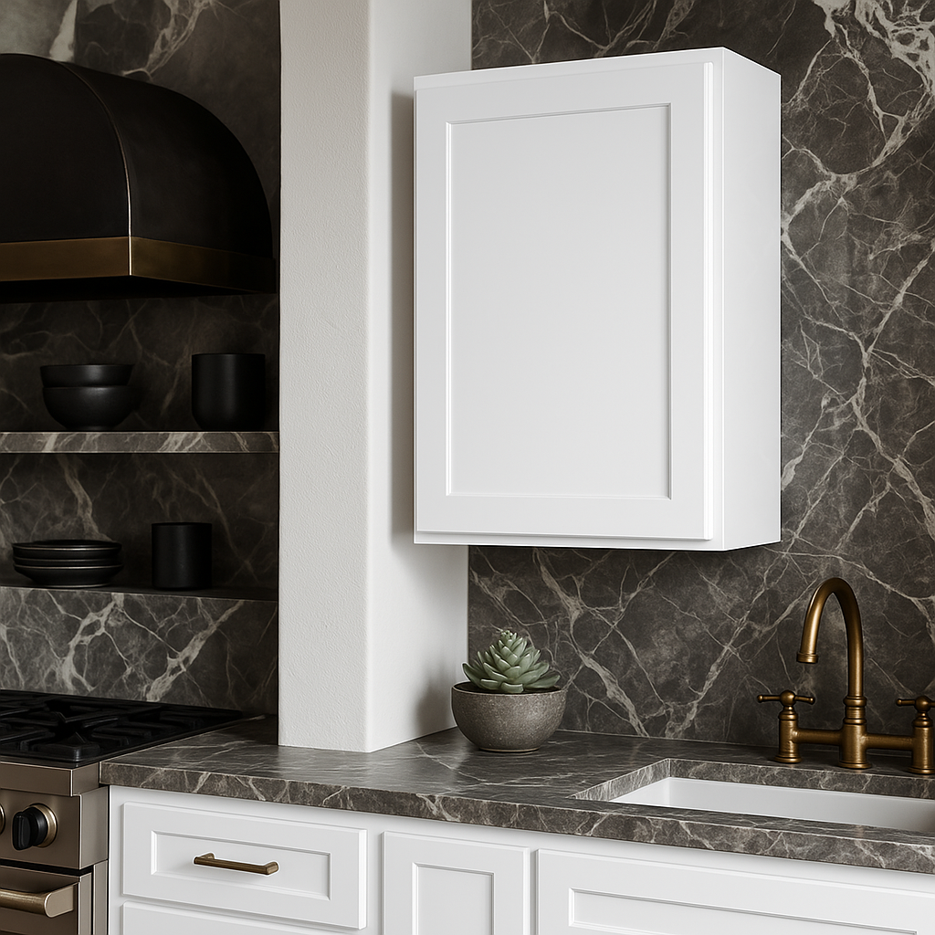 Hampton Bay 21 in. W x 12 in. D x 30 in. H Ready to Assemble Wall Kitchen Cabinet in Unfinished with CLICKREADY Technology