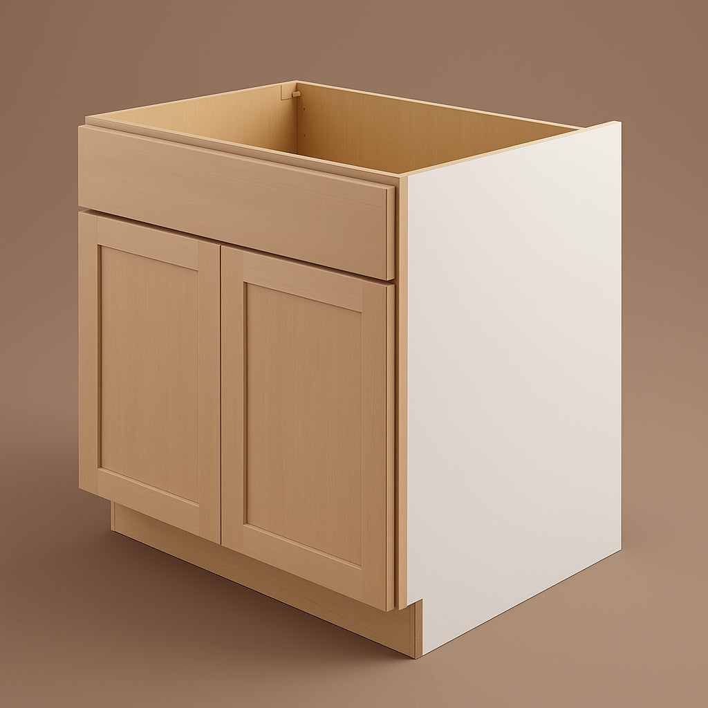 Hampton Bay 36 in. W x 24 in. D x 34.5 in. H Ready to Assemble Sink Base Kitchen Cabinet with CLICKREADY Technology