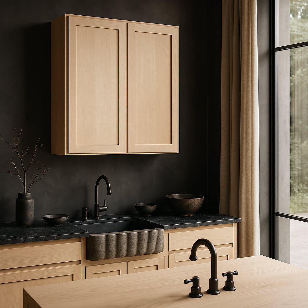 Hampton Bay 30 in. W x 12 in. D x 36 in. H Ready to Assemble Wall Kitchen Cabinet with CLICKREADY Technology - Unfinished