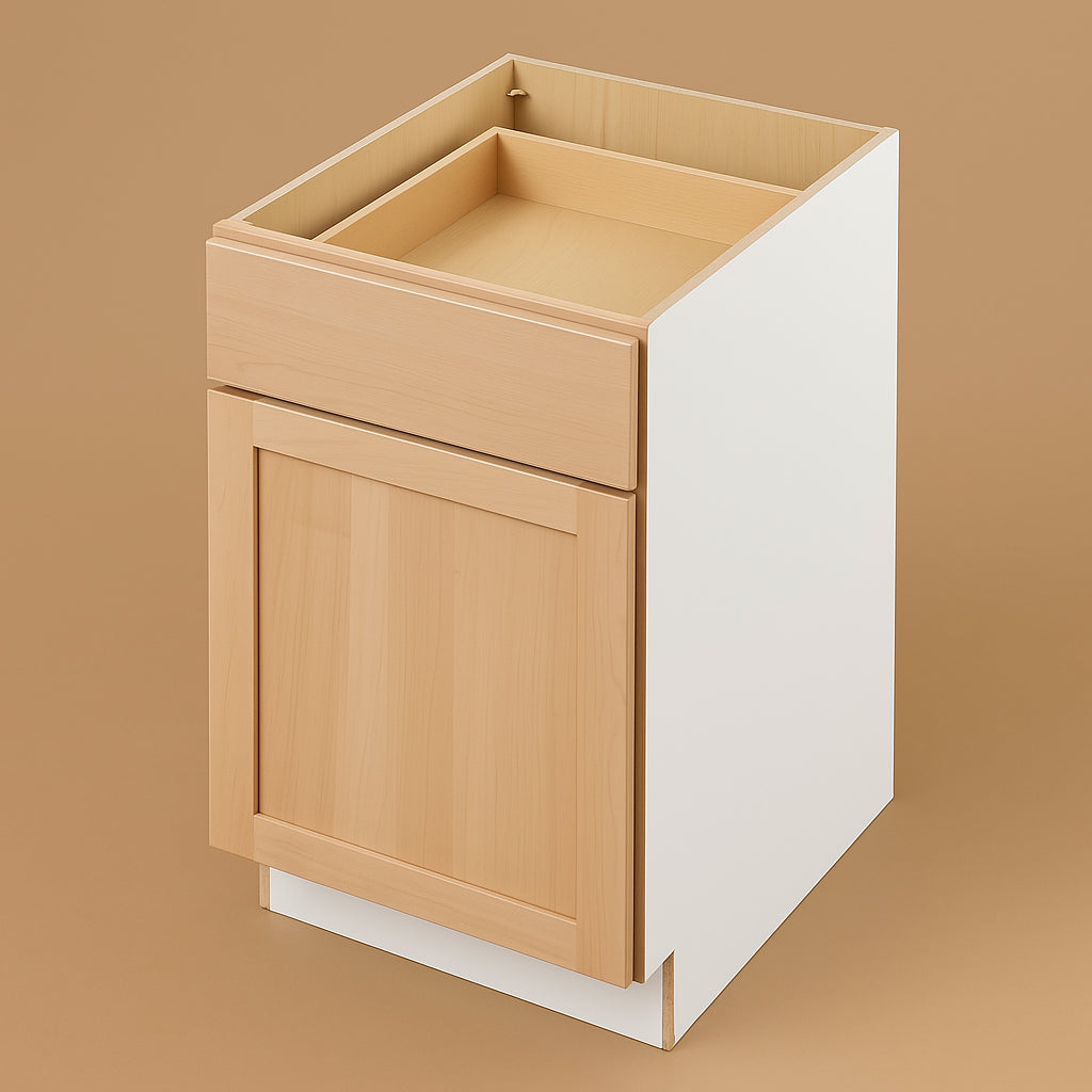 Hampton Bay 21 in. W x 24 in. D x 34.5 in. H Ready-to-Assemble Base Kitchen Cabinet with CLICKREADY Technology