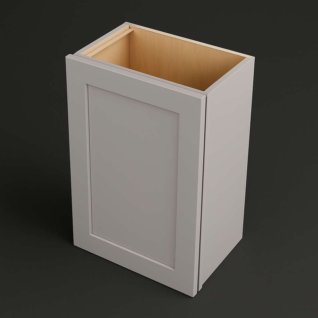 Hampton Bay Avondale 18 in. W x 12 in. D x 30 in. H Ready to Assemble Plywood Shaker Wall Kitchen Cabinet in Dove Gray