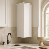 Hampton Bay Avondale Shaker Wall Kitchen Cabinet, Alpine White, 9 in. W x 12 in. D x 36 in. H