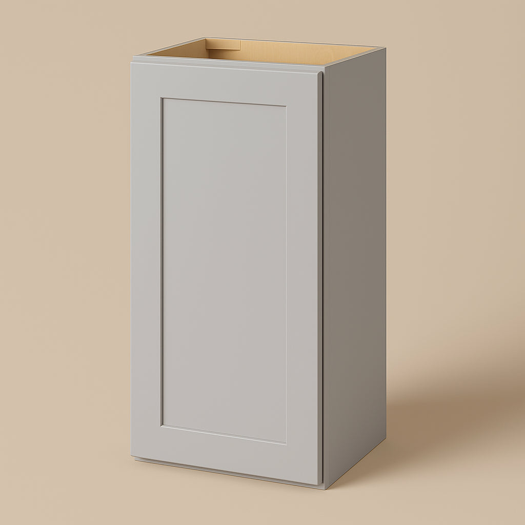 Hampton Bay Avondale 15 in. W x 12 in. D x 30 in. H Ready to Assemble Plywood Shaker Wall Kitchen Cabinet in Dove Gray