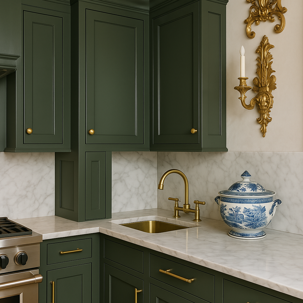Hampton Bay Avondale Shaker Wall Kitchen Cabinet, 9 in. W x 12 in. D x 30 in. H, Fern Green