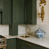 Hampton Bay Avondale Shaker Wall Kitchen Cabinet, 9 in. W x 12 in. D x 30 in. H, Fern Green