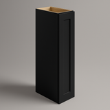 Hampton Bay Avondale Shaker Wall Kitchen Cabinet, 9 in. W x 12 in. D x 36 in. H, Raven Black