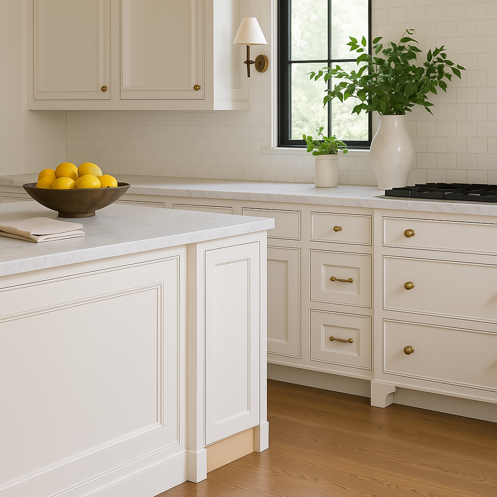 MILL'S PRIDE Richmond Verona White Plywood Shaker Ready to Assemble Base Kitchen Cabinet, Soft Close, 9 in W x 24 in D x 34.5 in H