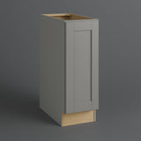 MILL'S PRIDE Richmond Vesuvius Gray Plywood Shaker Ready-to-Assemble Base Kitchen Cabinet with Soft Close - 9 in W x 24 in D x 34.5 in H