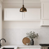 Design House Brookings Shaker 2-Door Bridge Wall Kitchen Cabinet, White