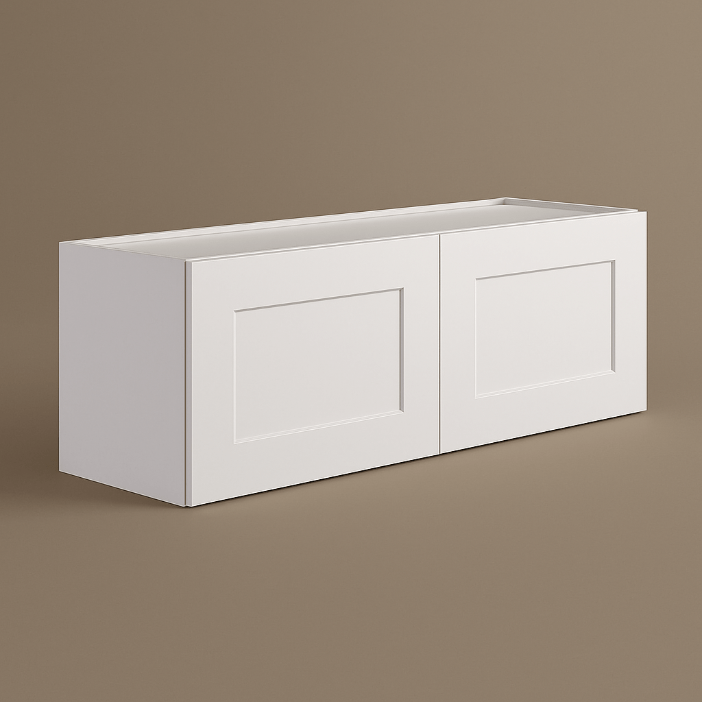 Design House Brookings Shaker 2-Door Bridge Wall Kitchen Cabinet, White