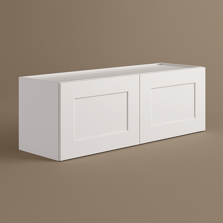 Design House Brookings Shaker 2-Door Bridge Wall Kitchen Cabinet, White
