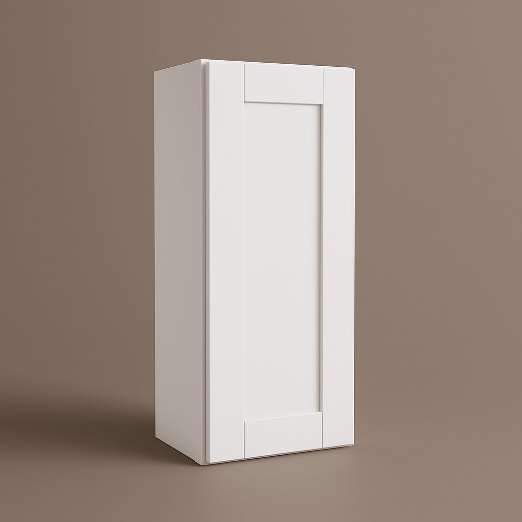 MILL'S PRIDE Richmond Verona White Plywood Shaker Wall Kitchen Cabinet - 9 in W x 12 in D x 30 in H
