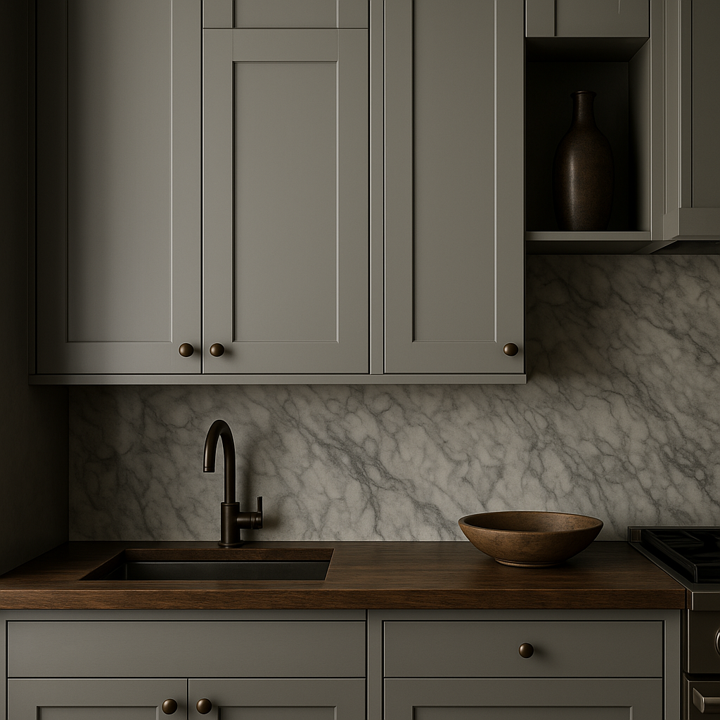 MILL'S PRIDE Richmond Vesuvius Gray Plywood Shaker Wall Kitchen Cabinet 12 in W x 12 in D x 36 in H