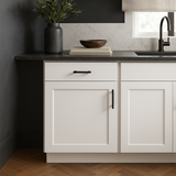 Hampton Bay Avondale Shaker Base Kitchen Cabinet, 21 in. W x 24 in. D x 34.5 in. H, Alpine White