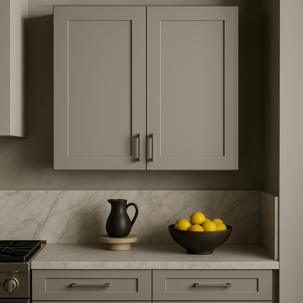 Hampton Bay Avondale 30 in. W x 12 in. D x 30 in. H Ready-to-Assemble Plywood Shaker Wall Kitchen Cabinet in Dove Gray