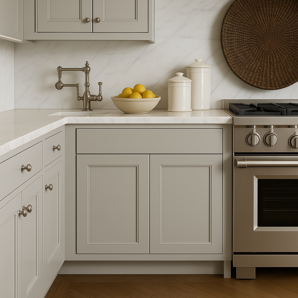 Hampton Bay 27 in. W x 24 in. D x 34.5 in. H Ready-to-Assemble Base Kitchen Cabinet with CLICKREADY Technology