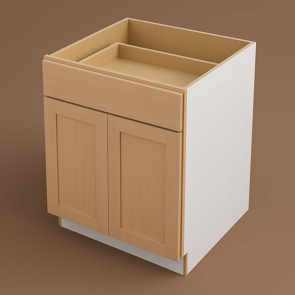 Hampton Bay 27 in. W x 24 in. D x 34.5 in. H Ready-to-Assemble Base Kitchen Cabinet with CLICKREADY Technology