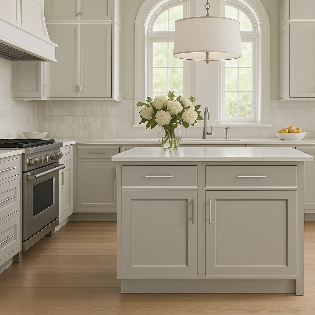 Hampton Bay Avondale 15 in. W x 24 in. D x 34.5 in. H Ready to Assemble Plywood Shaker Base Kitchen Cabinet in Dove Gray