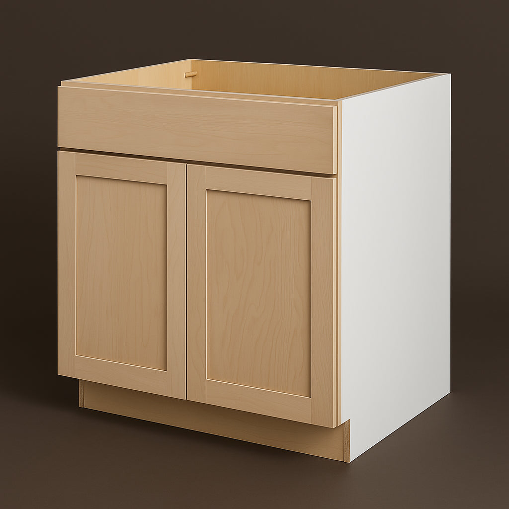 Hampton Bay 33 in. W x 24 in. D x 34.5 in. H Ready to Assemble Sink Base Kitchen Cabinet with CLICKREADY Technology