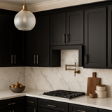 Hampton Bay Avondale Shaker Wall Kitchen Cabinet, 18 in. W x 12 in. D x 30 in. H, Raven Black
