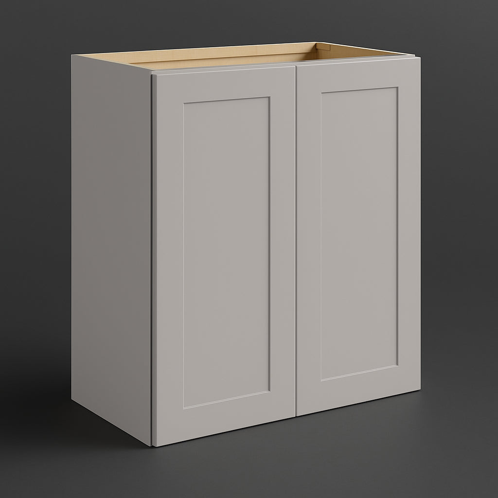 Hampton Bay Avondale 36 in. W x 12 in. D x 30 in. H Ready-to-Assemble Plywood Shaker Wall Kitchen Cabinet in Dove Gray