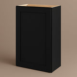 Hampton Bay Avondale Shaker Wall Kitchen Cabinet, 24 in. W x 12 in. D x 36 in. H, Raven Black