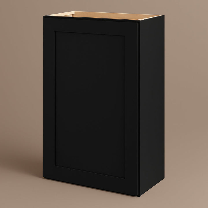Hampton Bay Avondale Shaker Wall Kitchen Cabinet, 24 in. W x 12 in. D x 36 in. H, Raven Black