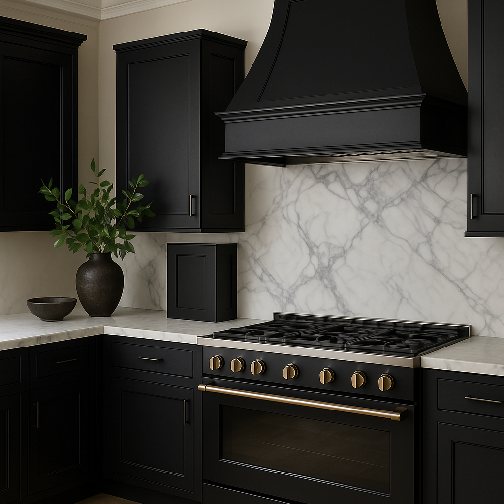 Hampton Bay Avondale Shaker Wall Kitchen Cabinet, 24 in. W x 12 in. D x 36 in. H, Raven Black