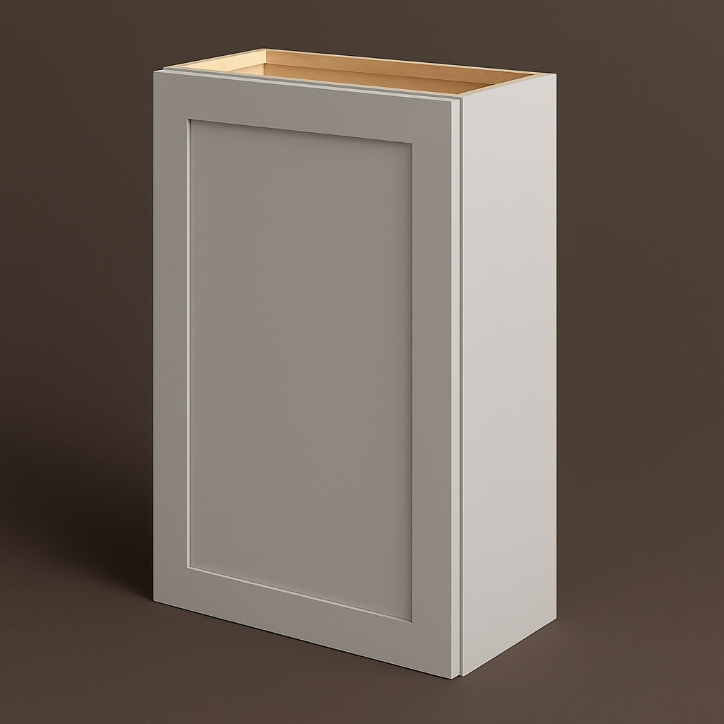 Hampton Bay Avondale 24 in. W x 12 in. D x 36 in. H Ready-to-Assemble Plywood Shaker Wall Kitchen Cabinet in Dove Gray