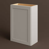 Hampton Bay Avondale 24 in. W x 12 in. D x 36 in. H Ready-to-Assemble Plywood Shaker Wall Kitchen Cabinet in Dove Gray