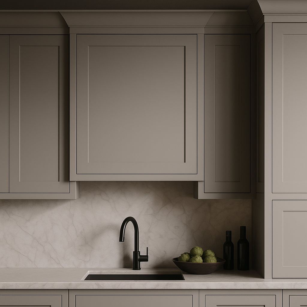 Hampton Bay Avondale 24 in. W x 12 in. D x 30 in. H Ready to Assemble Plywood Shaker Wall Kitchen Cabinet in Dove Gray