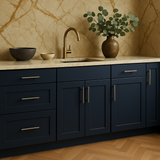 Hampton Bay Avondale Shaker Base Kitchen Cabinet, Ink Blue, 9 in. W x 24 in. D x 34.5 in. H