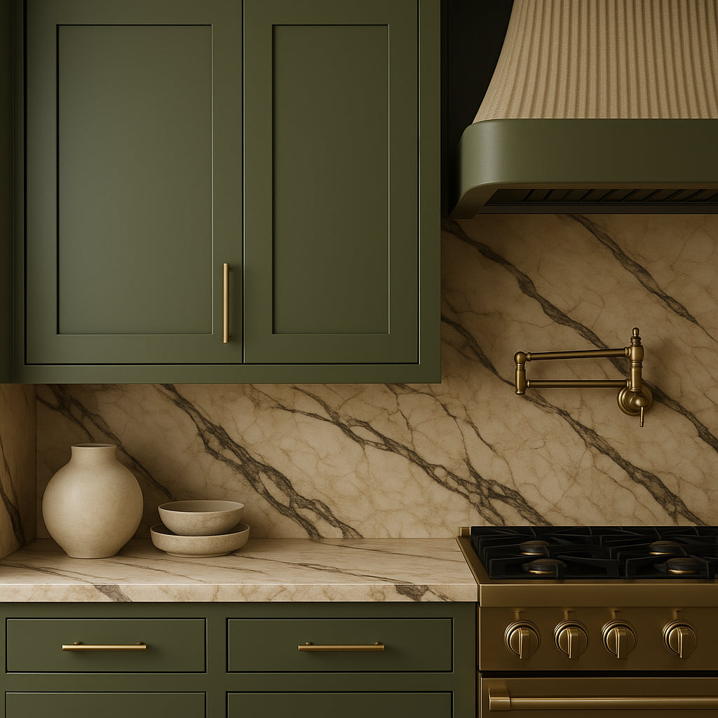 Hampton Bay Avondale 18 in. W x 12 in. D x 30 in. H Ready-to-Assemble Plywood Shaker Wall Kitchen Cabinet in Fern Green