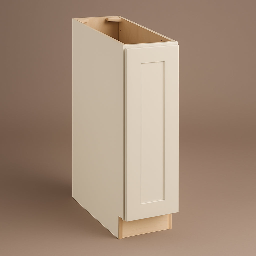 Hampton Bay Avondale Shaker Base Kitchen Cabinet, 9 in. W x 24 in. D x 34.5 in. H, Antique White