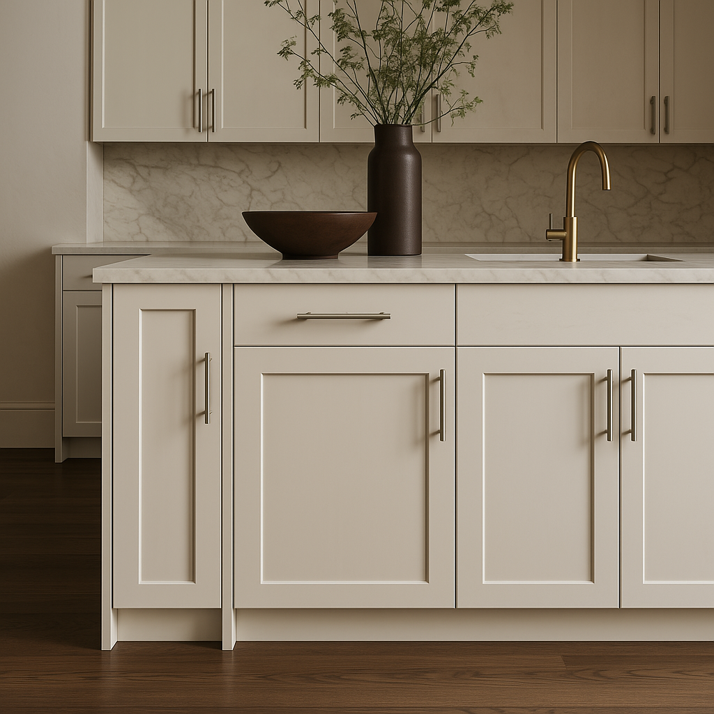 Hampton Bay Avondale Shaker Base Kitchen Cabinet, 9 in. W x 24 in. D x 34.5 in. H, Antique White