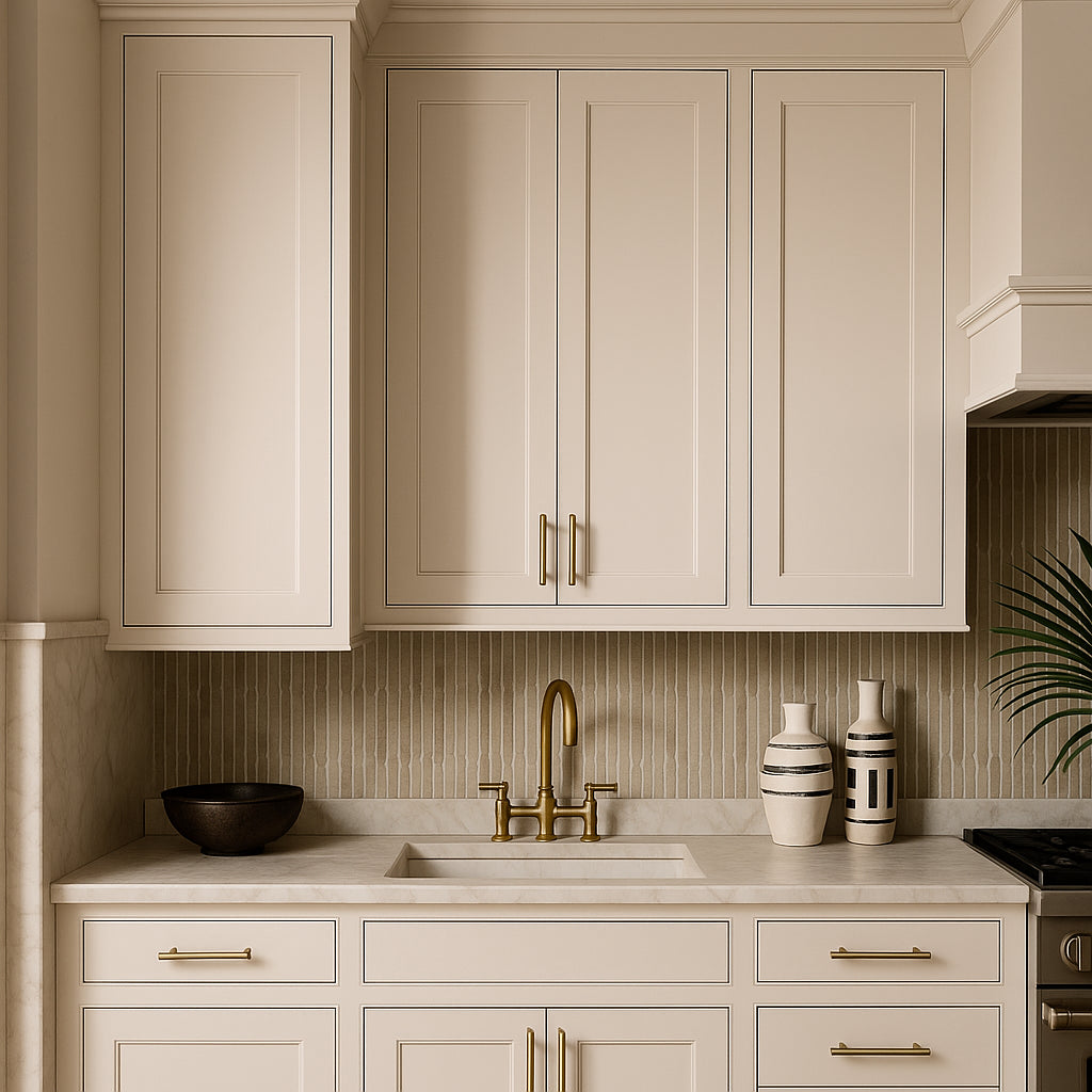 Hampton Bay Avondale Shaker Wall Kitchen Cabinet, 18 in. W x 12 in. D x 42 in. H, Antique White