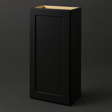 Hampton Bay Avondale Shaker Wall Kitchen Cabinet, 18 in. W x 12 in. D x 42 in. H, Raven Black