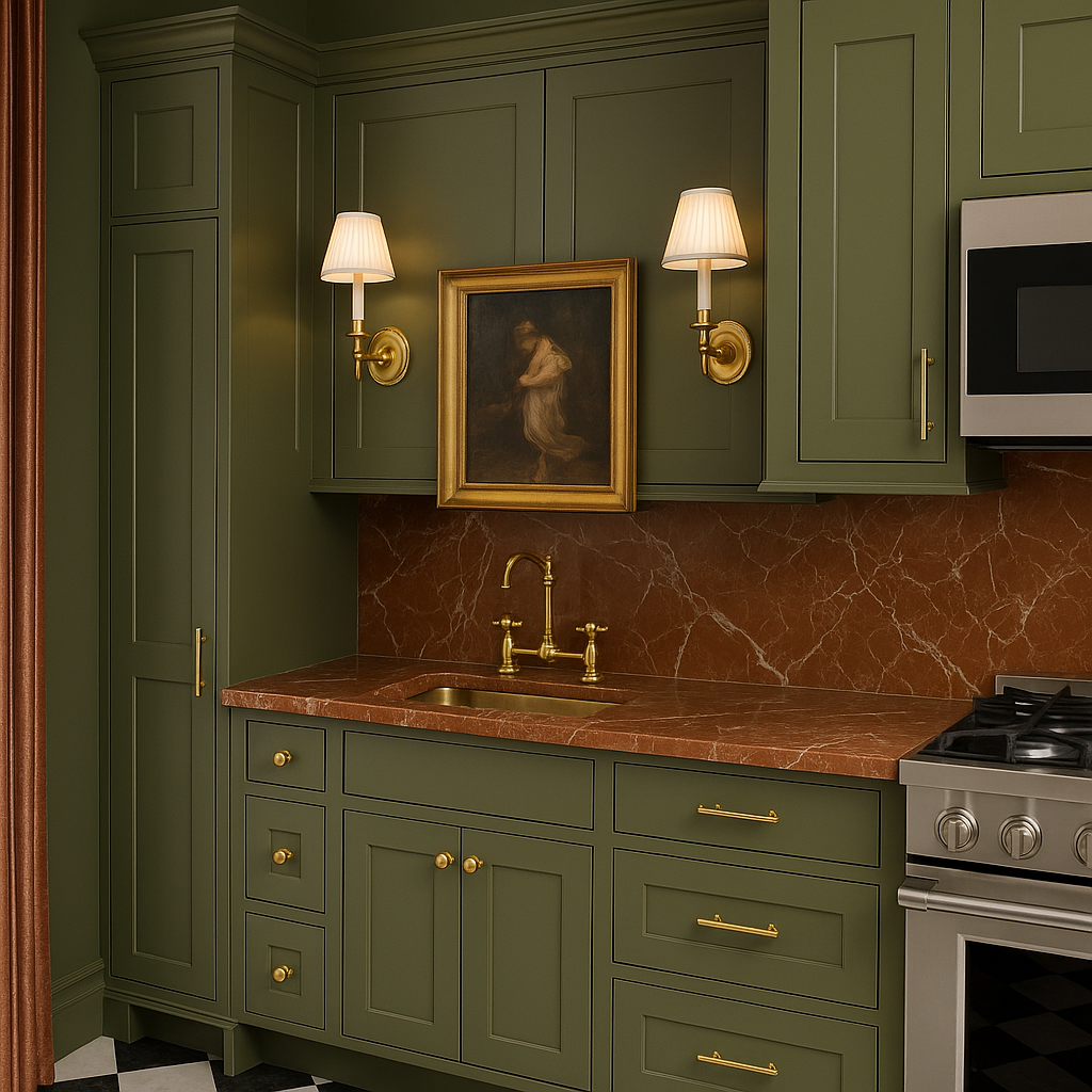 Hampton Bay Avondale Shaker Wall Kitchen Cabinet, 12 in. W x 12 in. D x 36 in. H, Fern Green