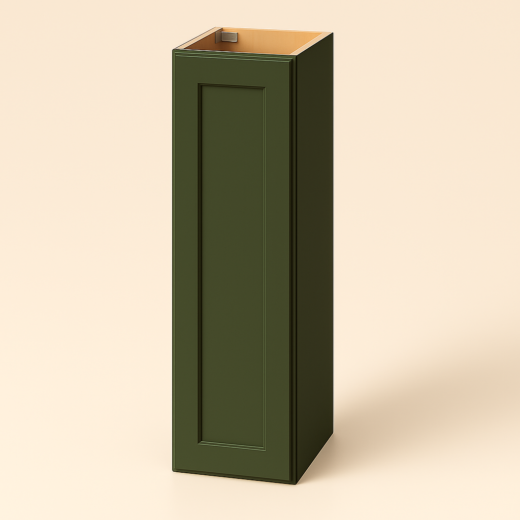 Hampton Bay Avondale Shaker Wall Kitchen Cabinet, 12 in. W x 12 in. D x 36 in. H, Fern Green