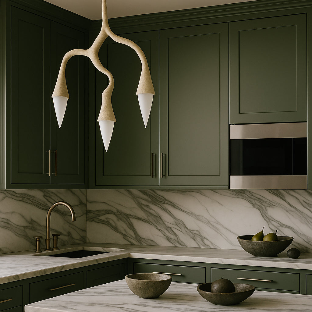 Hampton Bay Avondale Shaker Wall Kitchen Cabinet, 15 in. W x 12 in. D x 30 in. H, Fern Green