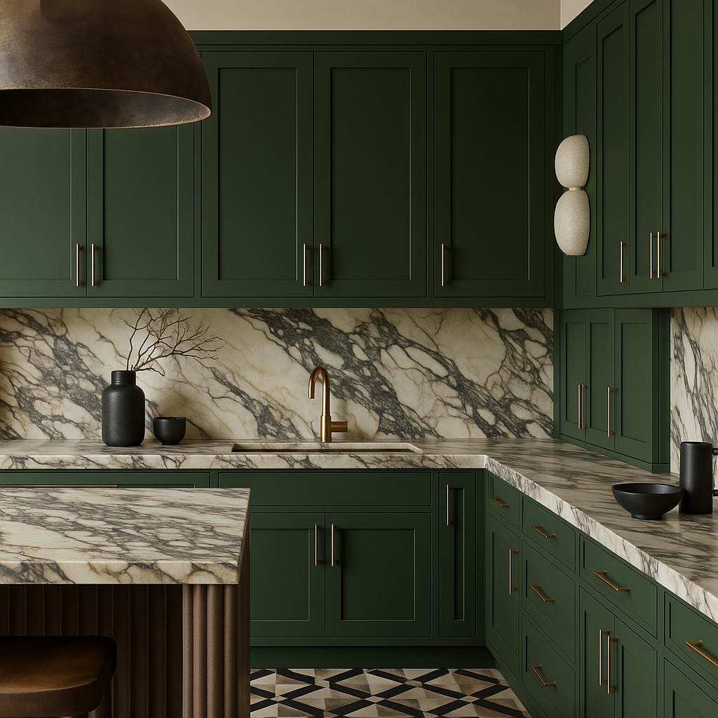 Hampton Bay Avondale 27 in. W x 12 in. D x 36 in. H Ready to Assemble Plywood Shaker Wall Kitchen Cabinet in Fern Green