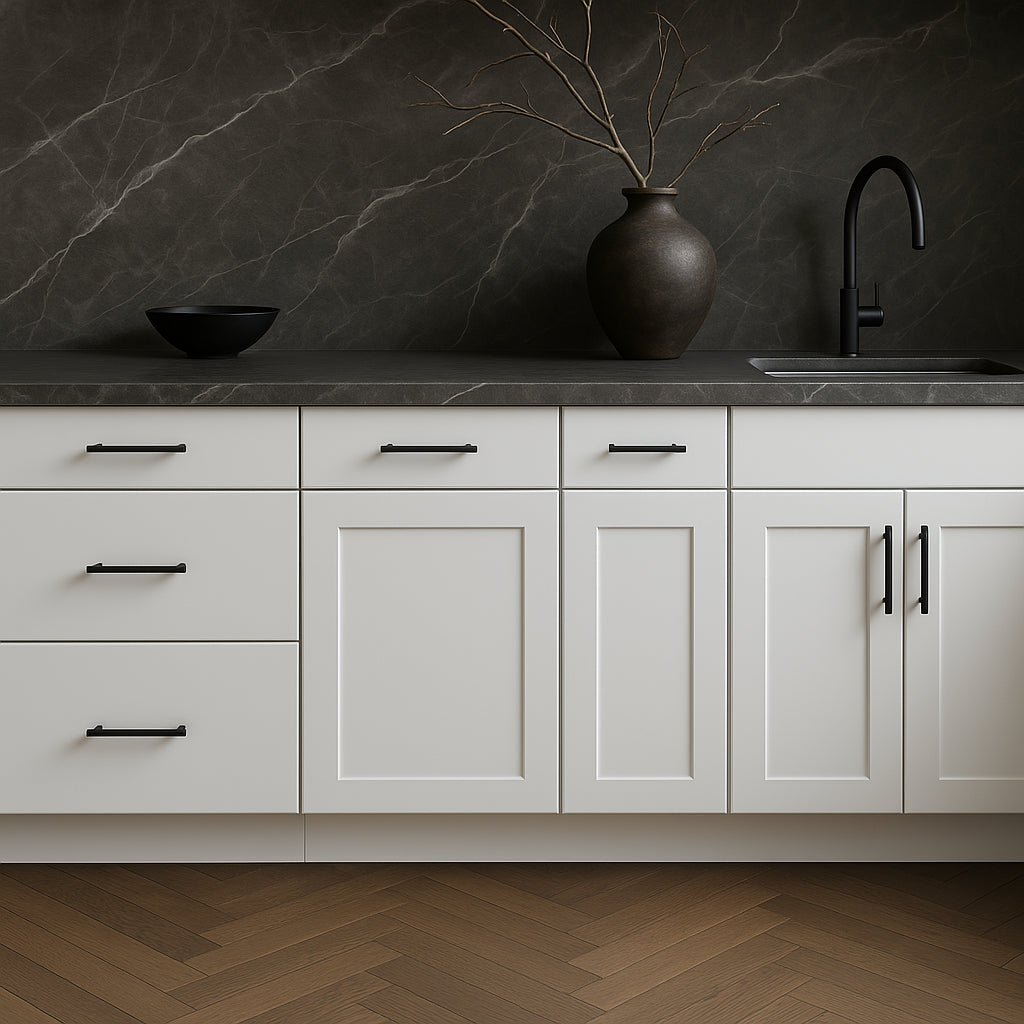 Hampton Bay Avondale Shaker Base Kitchen Cabinet in Alpine White