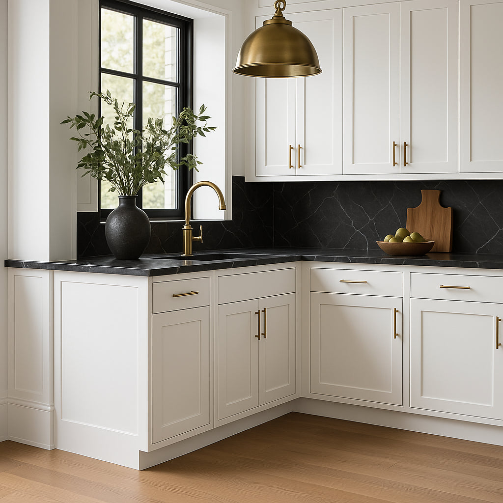 Hampton Bay Avondale Shaker Base Kitchen Cabinet in Alpine White