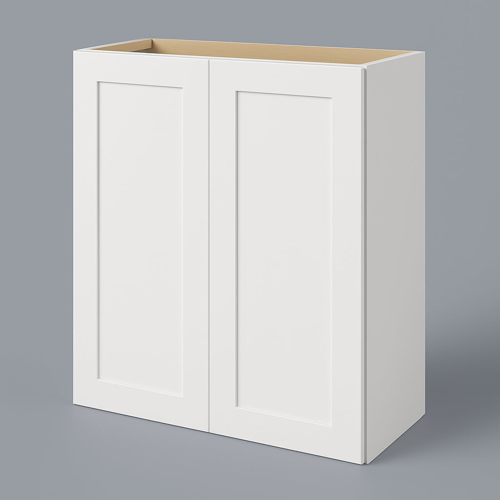 Hampton Bay Avondale 30 in. Alpine White Shaker Wall Kitchen Cabinet