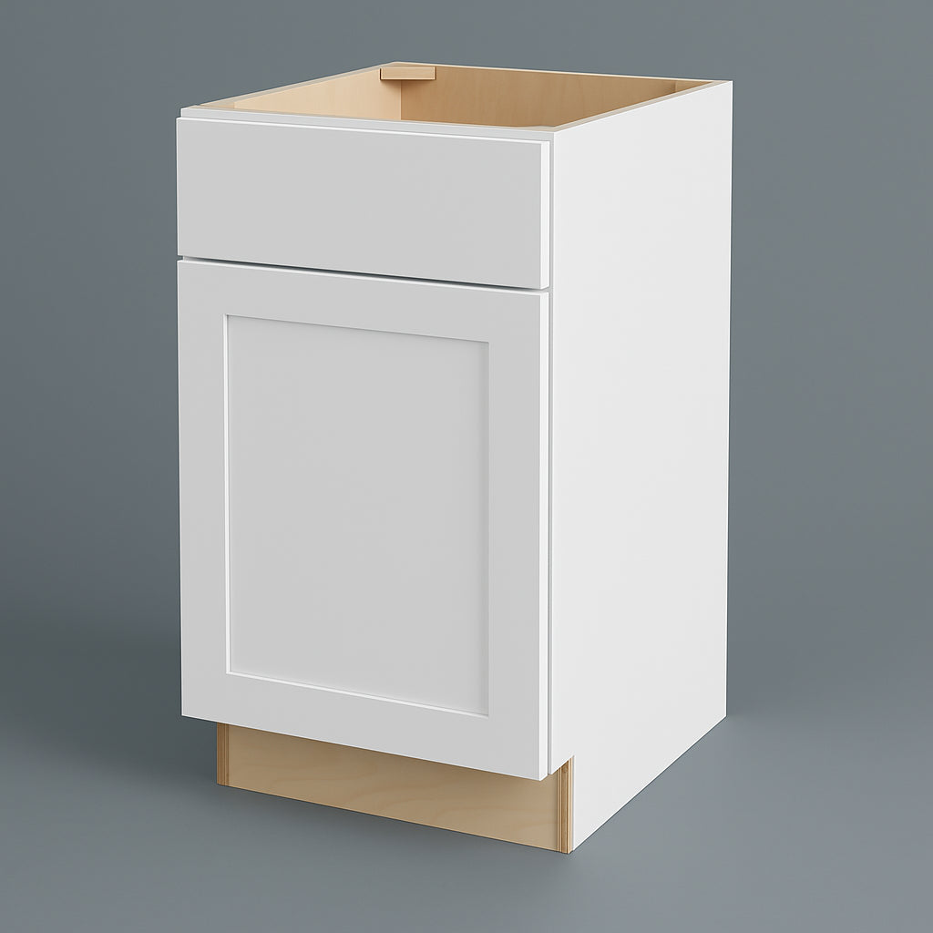 Hampton Bay Avondale 18-inch Alpine White Shaker Base Kitchen Cabinet