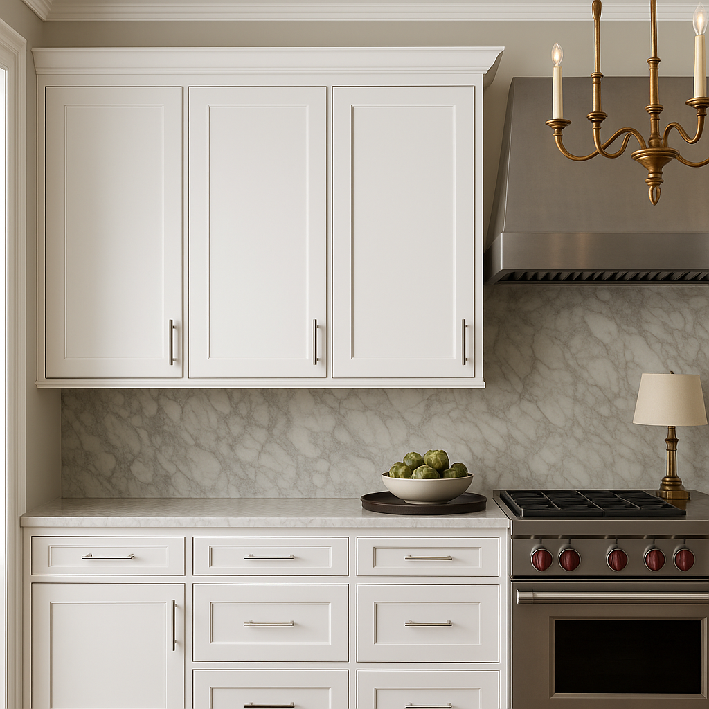 Hampton Bay Avondale Shaker Wall Kitchen Cabinet, Alpine White, 24x12x42 in.